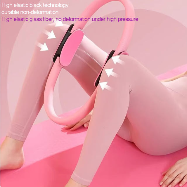 Yoga Pilates Ring Yoga Supplies, Magic Ring Grip Pilates Ring for Full Body Fitness & Toning
