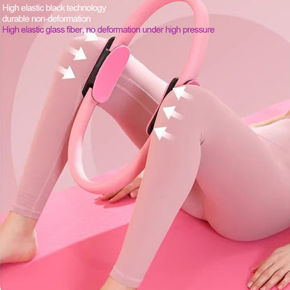 Yoga Pilates Ring Yoga Supplies, Magic Ring Grip Pilates Ring for Full Body Fitness & Toning