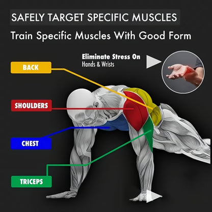 Foldable Portable Multifunctional Push-Up Board Set with Handles, Fitness Equipment for Arms Chest Abdomen and Back