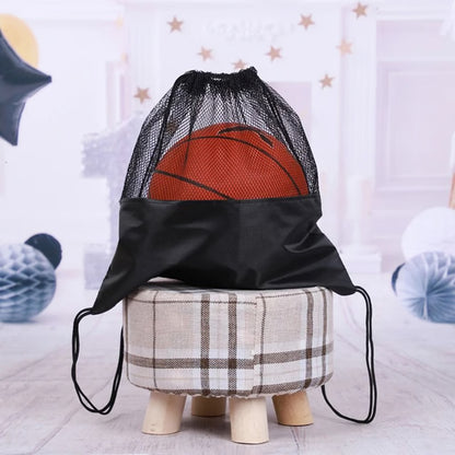 Mesh Ball Storage Backpack Drawstring Sports Gear Bag For Basketball And Soccer
