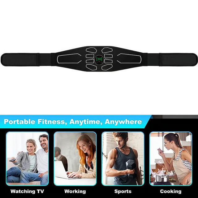 Muscle Toner Waist Belt for Abdominal Training Abdominal Massager Fitness Equipment