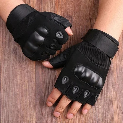 Half Finger Men's Tactical Gloves – Impact Resistant Outdoor Sports & Military Gear