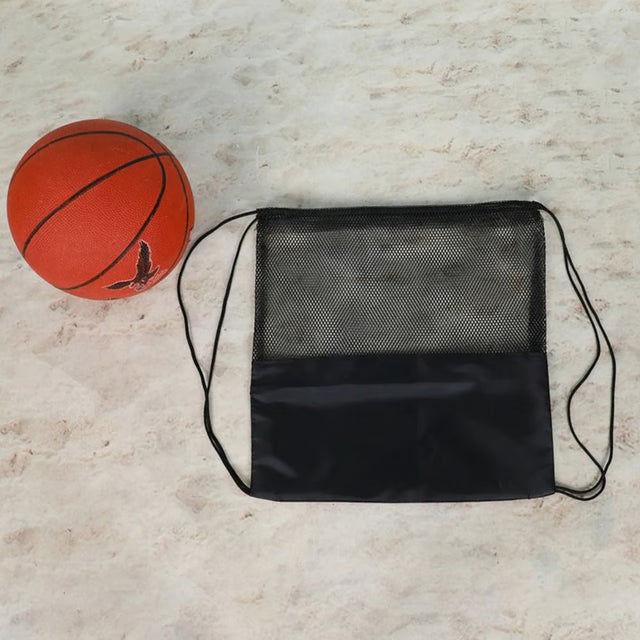 Mesh Ball Storage Backpack Drawstring Sports Gear Bag For Basketball And Soccer