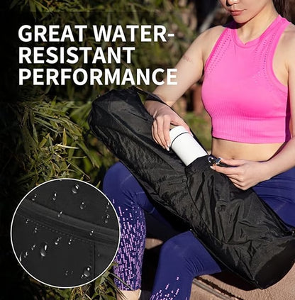 Yoga Mat Bag with Water Bottle Pocket & Wet Storage Multi-Functional Carrier for Gym, Pilates & Fitness