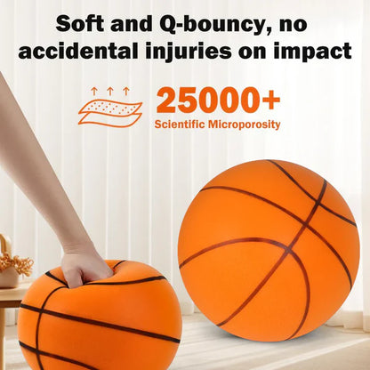 Indoor Basketball High Bounce Silent Dribbling Foam Ball Noiseless Non-deforming For Training