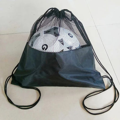 Mesh Ball Storage Backpack Drawstring Sports Gear Bag For Basketball And Soccer