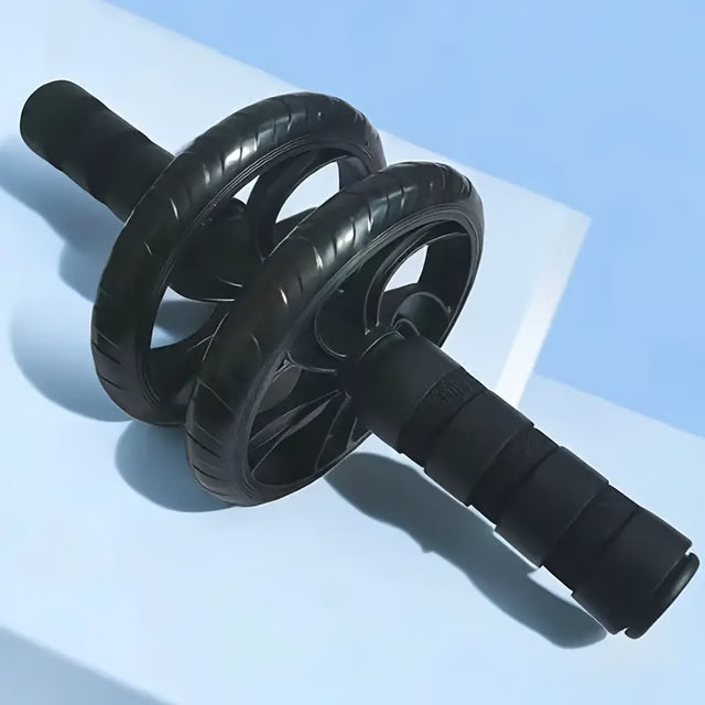 Abdominal Muscle Roller, Silent Two-Wheel Design, PVC & Stainless Steel Sports Gear