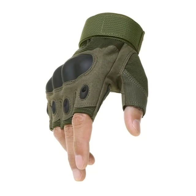 Half Finger Men's Tactical Gloves – Impact Resistant Outdoor Sports & Military Gear
