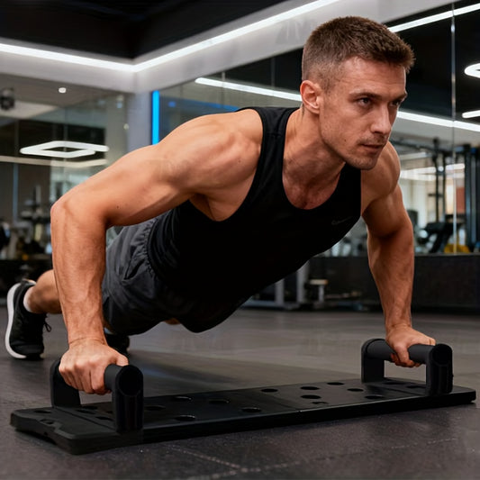 Foldable Portable Multifunctional Push-Up Board Set with Handles, Fitness Equipment for Arms Chest Abdomen and Back
